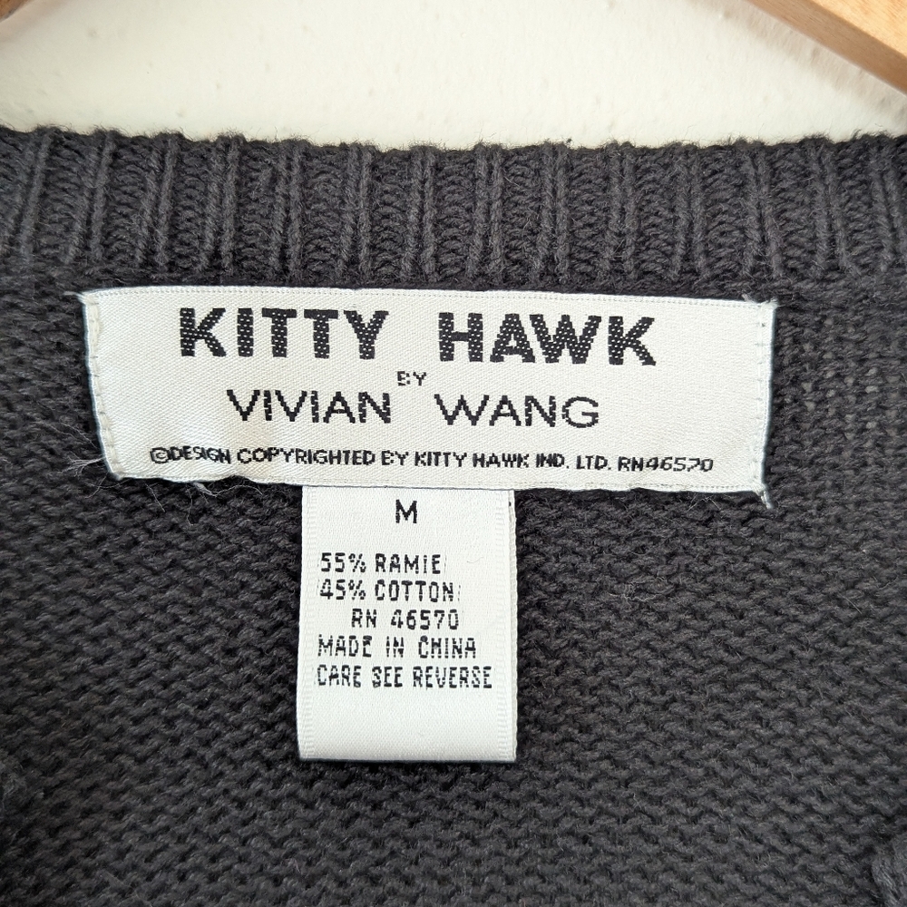 Vivian Wang | Kitty Hawk | 80s | Embroidered Beaded Multicolored Cardigan - Picture 8 of 9